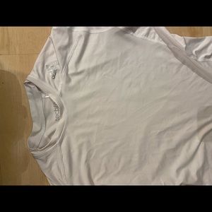 short sleeve white adidas compression shirt